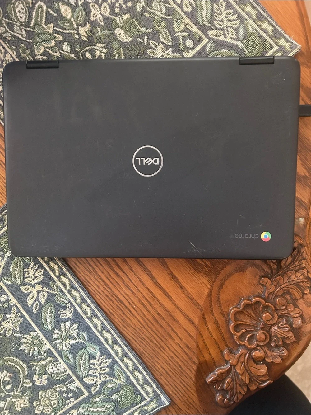 Dell Chromebook Laptop in Black with Black Keyboard